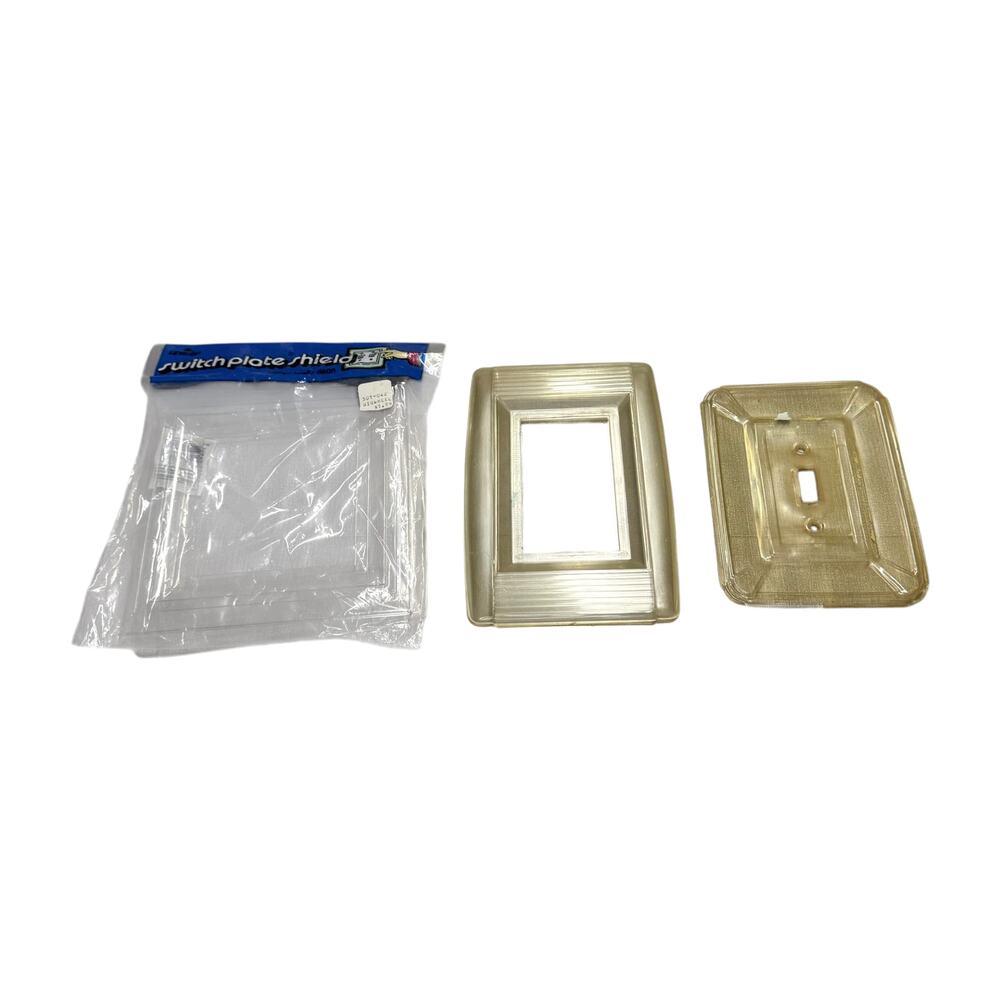 Leviton Switch Plate Shield Lot 8 Pc Clear Acrylic Toggle Cover - Picture 3 of 9